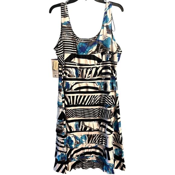 Tango Mango Blue ruffles Sleeveless Women’s dress Sz XL NWT🏷 - Picture 1 of 16